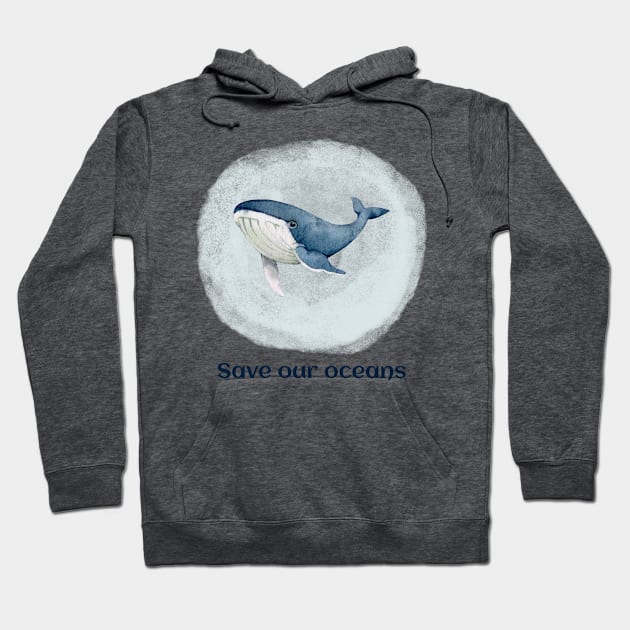 Save our oceans Hoodie by AllPrintsAndArt